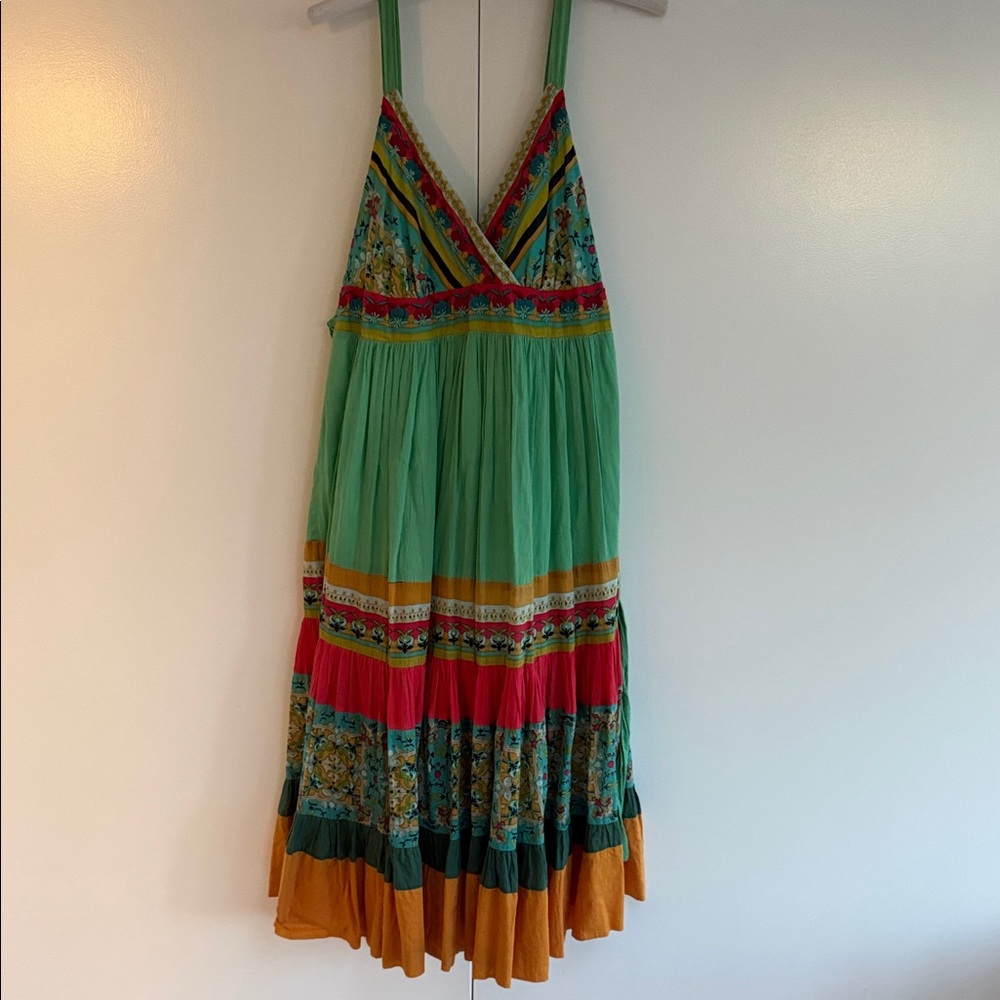 Derhy K Super cute Boho Maxi Dress with V-Neck